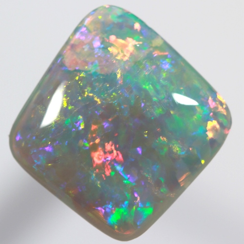 SOLID CRYSTAL OPAL Floral Harlequin pattern very bright. SEE VIDEO